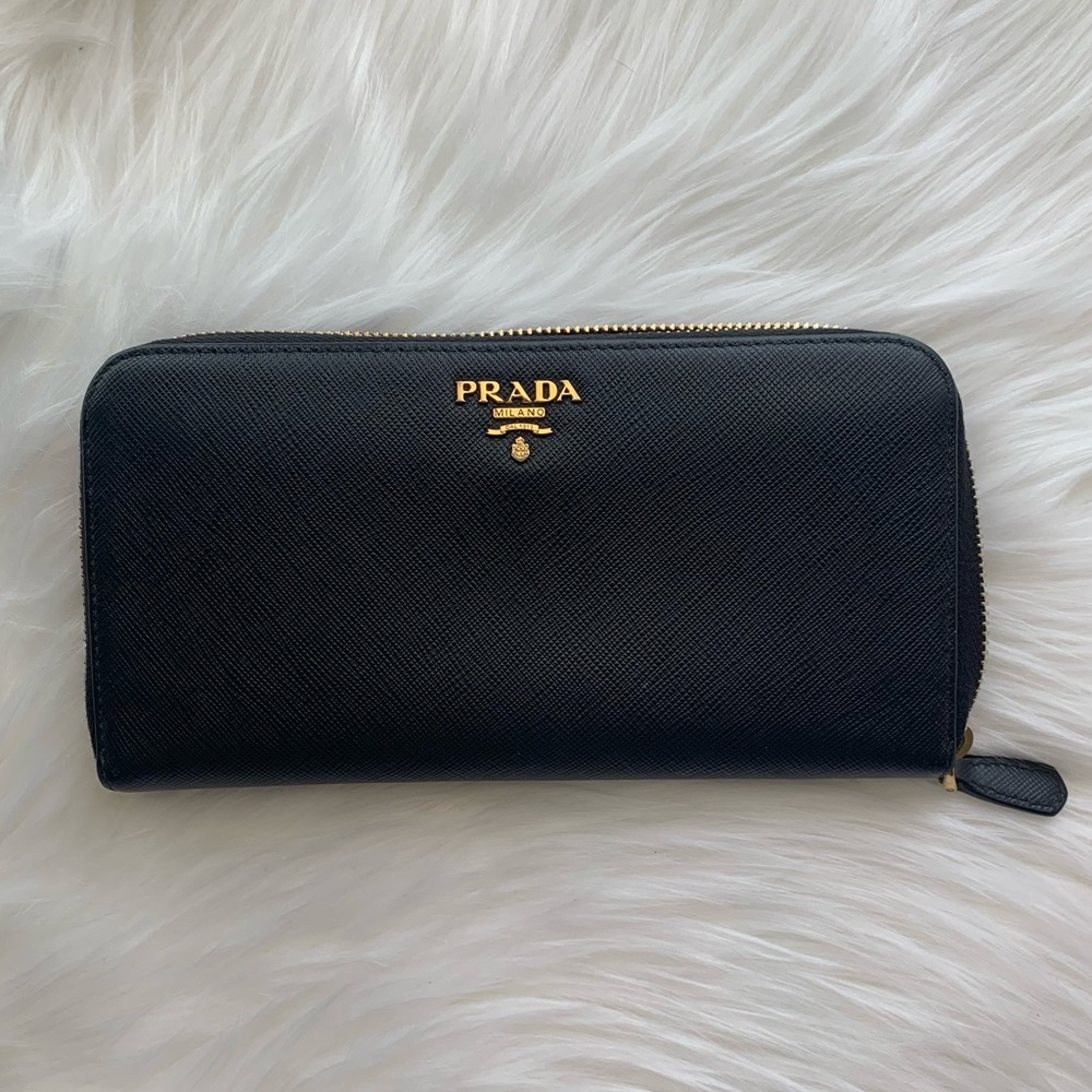SOLD! Prada Zip Around Wallet